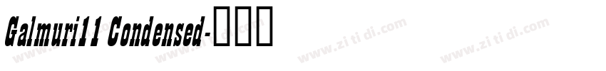 Galmuri11 Condensed字体转换
